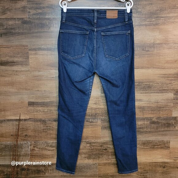 Madewell Jeans Size 32 Skinny 10" High Riser Tummy Control Hayes Wash F4684 - Picture 2 of 12
